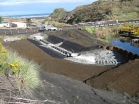Upstream exit to Wainui Stream water supply reservoir
